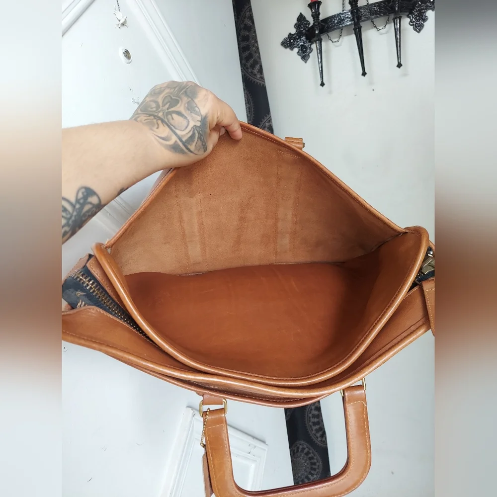 Vintage Coach British Tan Embassy Briefcase 5090🤎🧡 - Picture 14 of 16